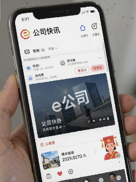 e公司快讯页面预览图