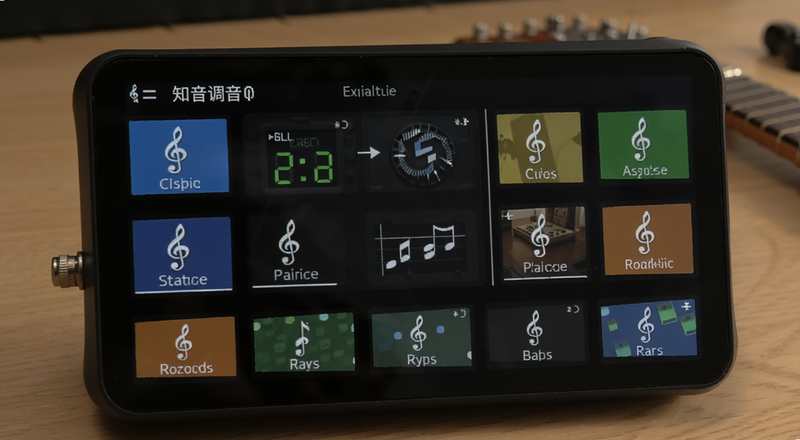 知音调音器界面功能布局预览图