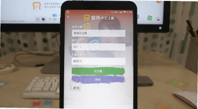 安币中文注册填写信息界面预览图