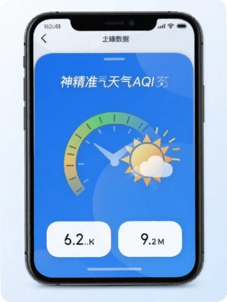 ��׼����AQI���ݿ�Ƭչʾ