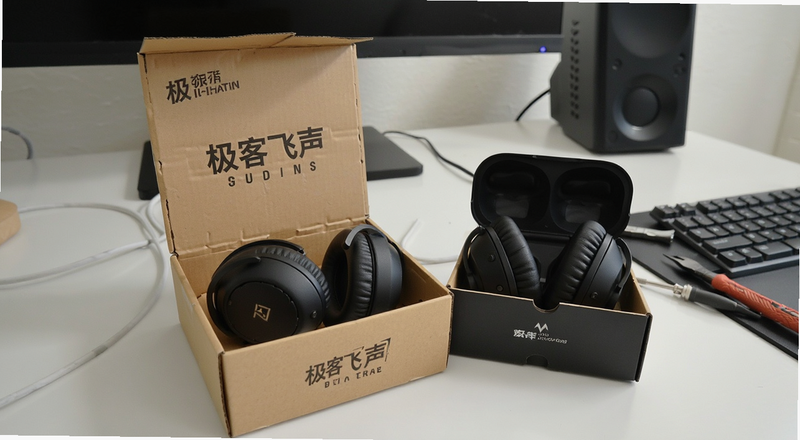 极客飞声耳机开箱实物图