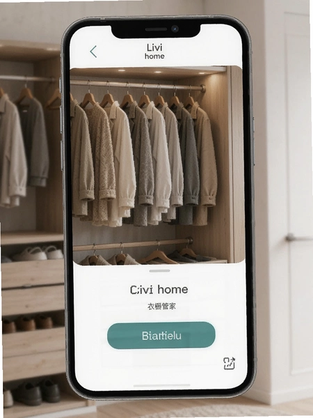 Livi home记忆管家衣橱管理操作界面