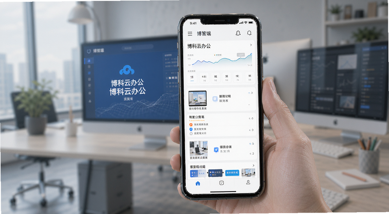 博科云办公移动端界面预览图