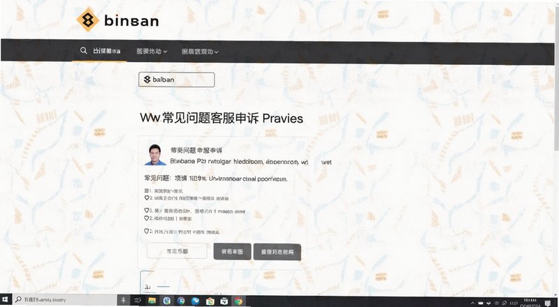 币安网常见问题客服申诉页面预览图