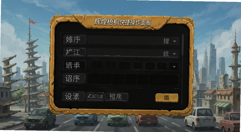 辉煌梧桐快捷操作面板设置界面预览图