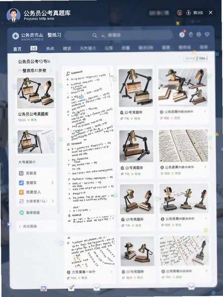 公务员公考真题库整卷练习界面预览图