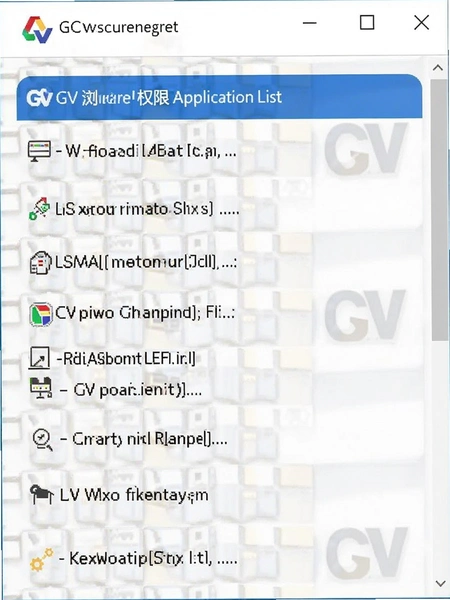 GV浏览器权限申请列表截图