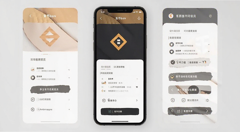 币安网App首页功能布局预览图