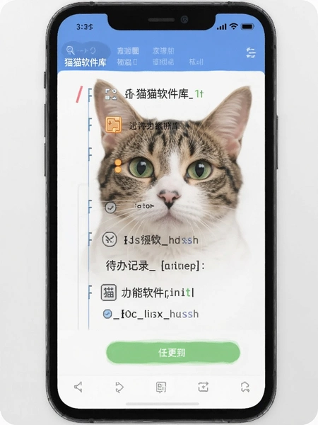 猫猫软件库待办记录功能预览图