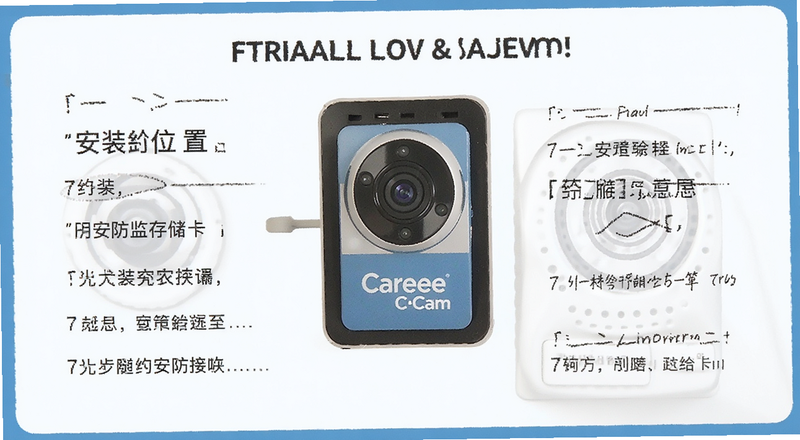 CareCam家用安防监控存储卡安装位置图