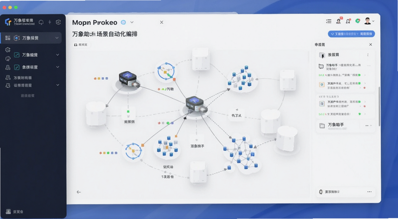 万象助手场景自动化编排条件设置界面预览图