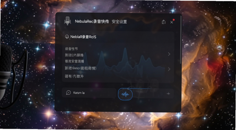 NebulaRec录音快传安全设置选项界面预览图