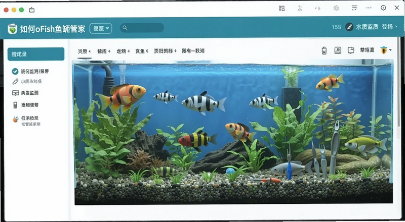 HowtoFish鱼缸管家水质监测数据记录界面预览图