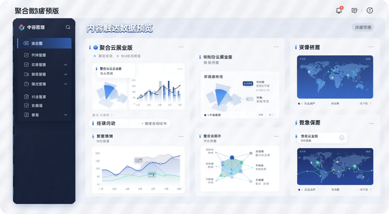 聚合云展业版内容触达数据预览图