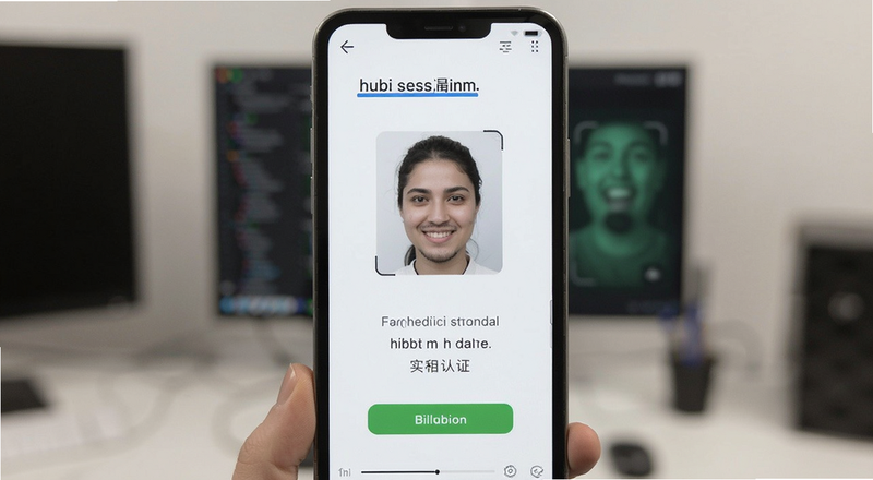 hubi交易所最新版实名认证人脸识别界面
