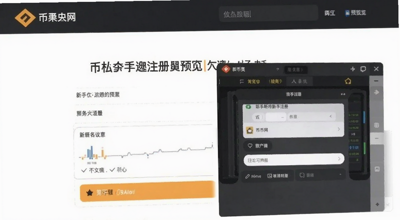 币安网中文新手注册页面填写预览图