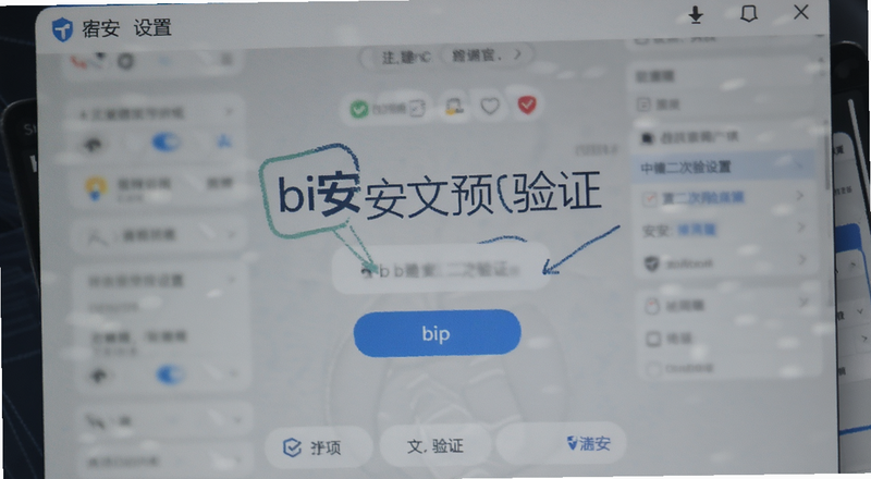 bi安中文安全设置二次验证界面预览图