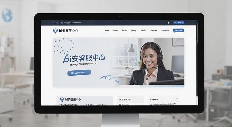 bi安客服中心页面预览图