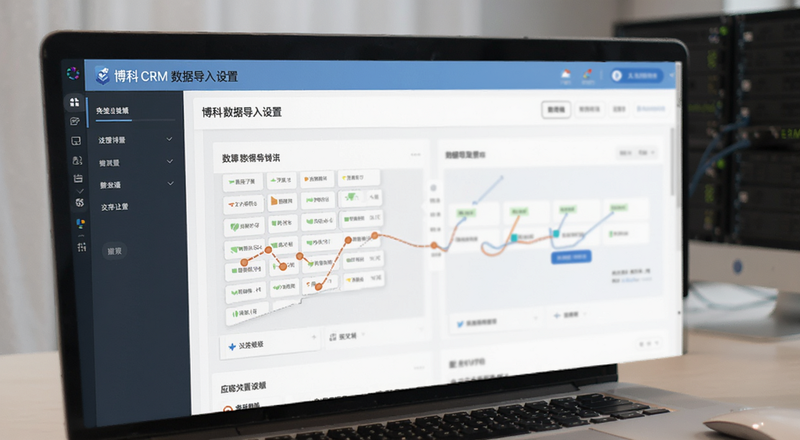 博科CRM数据导入设置页面预览图