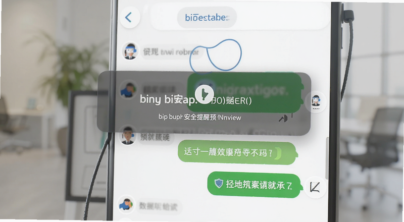 bi安客服聊天界面安全提醒预览图