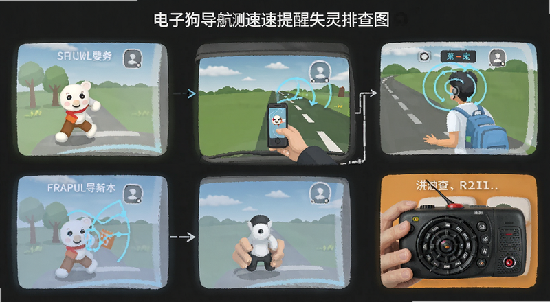 电子狗导航测速提醒失灵排查步骤图