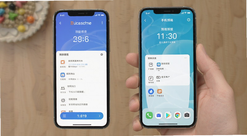 b安手机端界面功能预览图