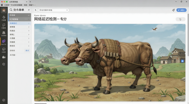 木牛马业务抢单端网络延迟检测界面预览图