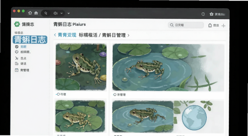 青蝌日志标签管理界面预览图