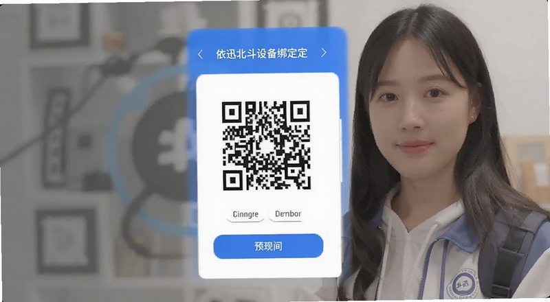 小依同学依迅北斗设备绑定扫码页面预览图