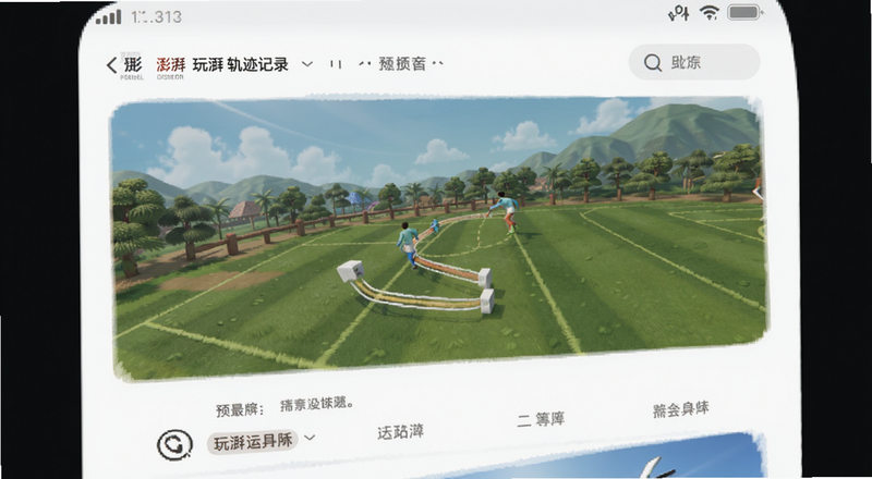 玩湃运动轨迹记录页面预览图