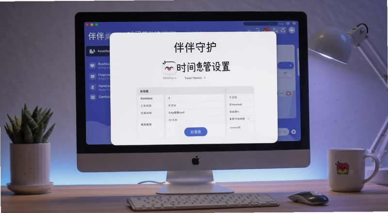 伴伴守护桌面时间管理设置页面预览图