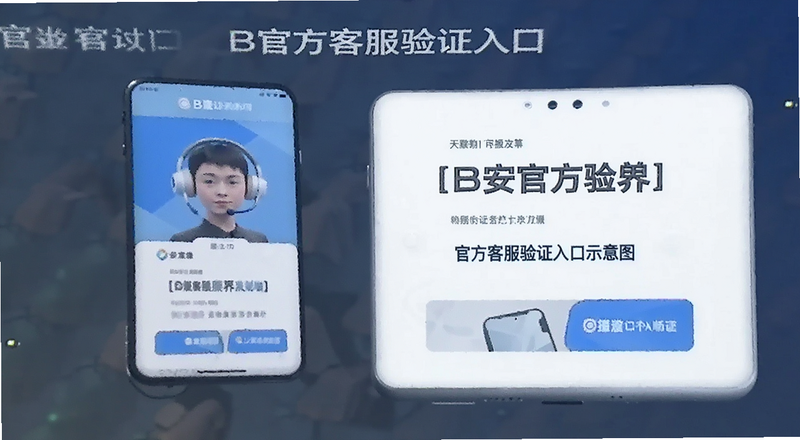 B安官方客服验证入口示意图