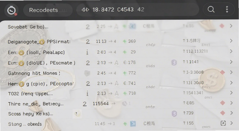 数字货币提现到账记录截图