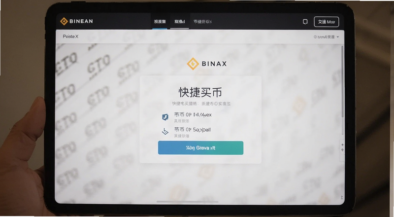 币安快捷买币操作界面预览图