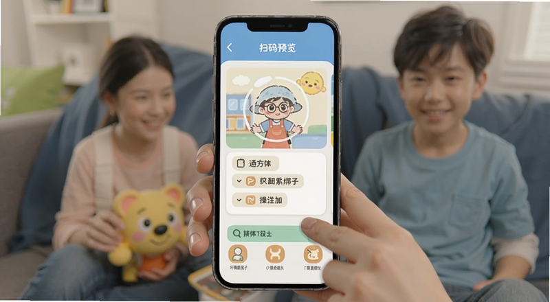 家长扫码绑定孩子通操作步骤预览图
