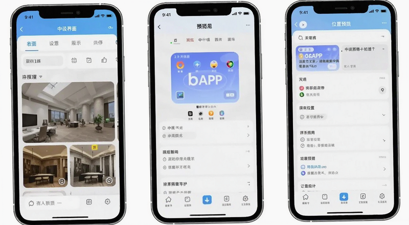 b安APP简体中文界面设置位置预览图