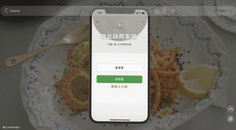 体此咪商家端登录界面预览图