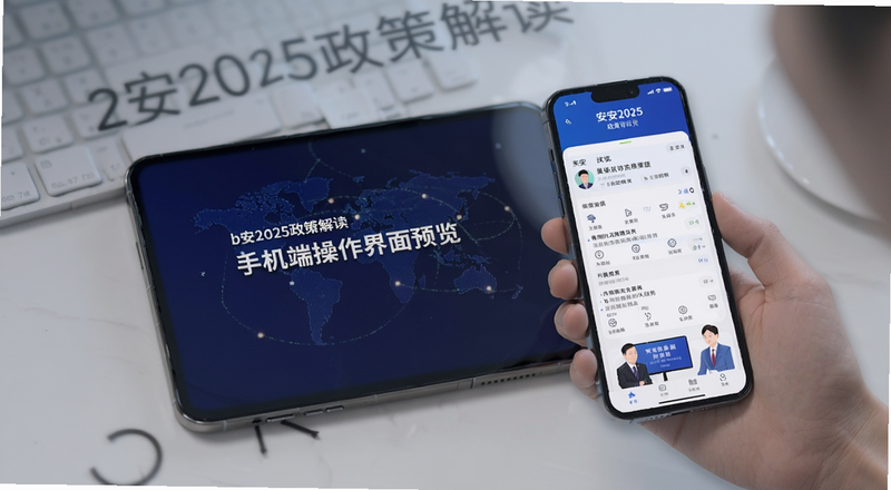 b安2025政策解读与手机端操作界面预览图