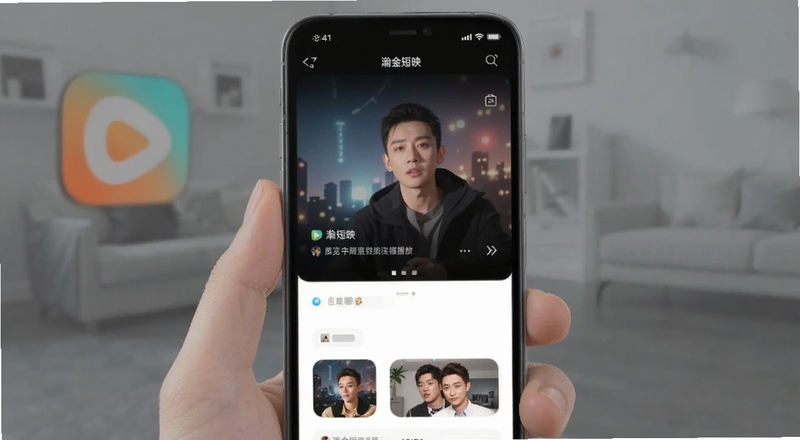 瀚金短映app短剧播放界面预览图