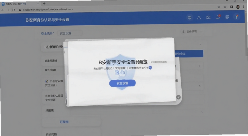B安身份认证与安全设置页面截图|B安新手安全设置预览图