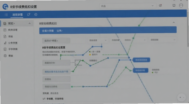 B安手续费抵扣设置页面预览图