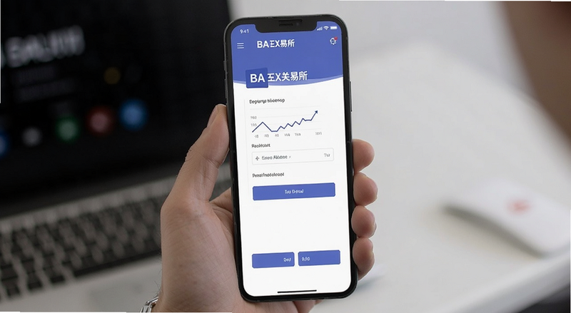 BA交易所注册页面手机端操作界面预览图