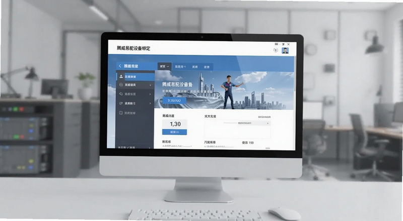 腾威易配设备绑定页面预览图