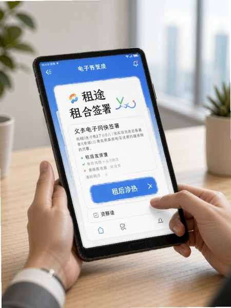 租途电子合同签署界面