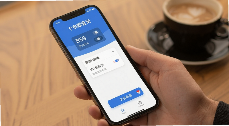 手机端会员卡余额查询界面展示图