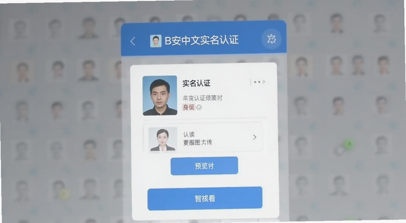 B安中文实名认证上传身份证页面预览图