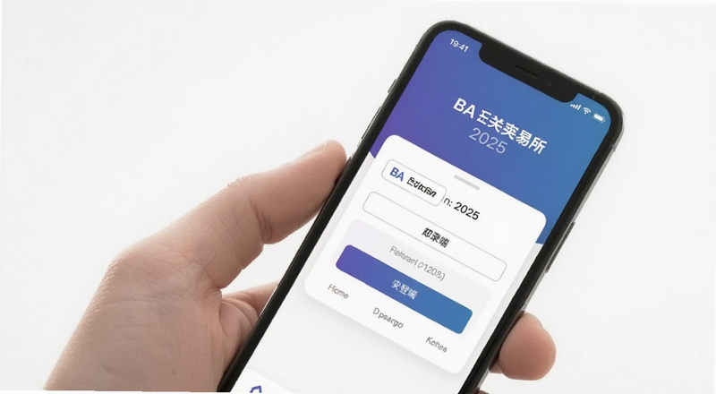 BA交易所2025手机端登录界面预览图