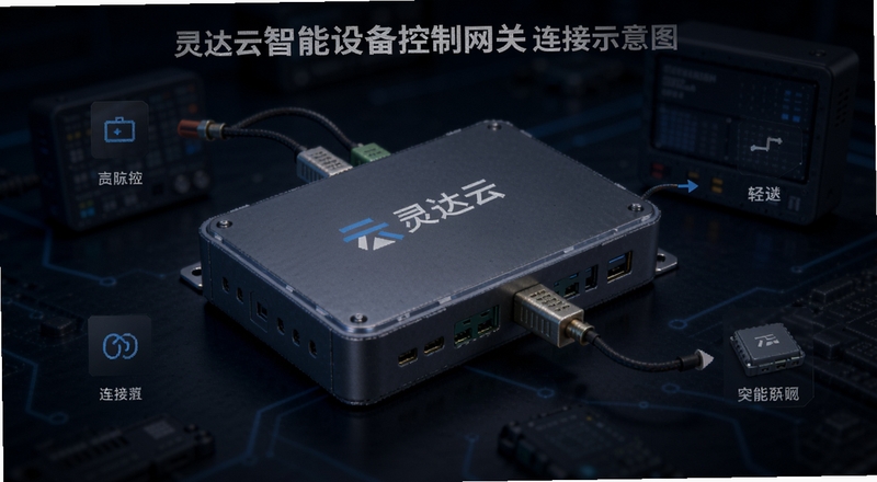 灵达云智能设备控制网关连接示意图