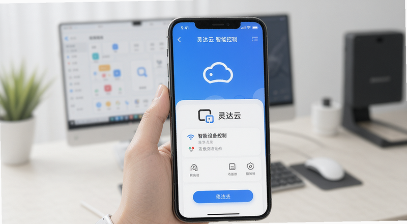 灵达云智能设备控制手机配网操作界面