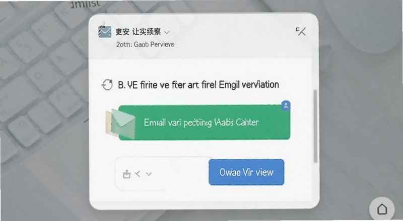 邮箱收到B安验证邮件预览图